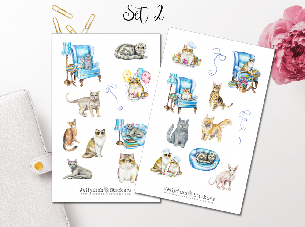 Cats Sticker Set